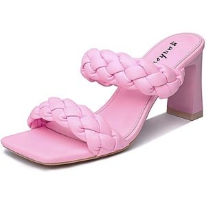 Women's Braided Heeled Sandals